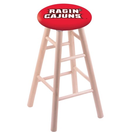 Holland Bar Stool Co Maple Counter Stool, Natural Finish, Louisiana-Lafayette Seat RC24MSNat